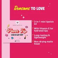 MYGLAMM POPxo Makeup Mini Lip Kit - Power Trip (Set of 3)
