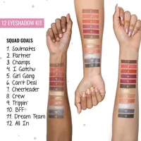 MYGLAMM POPxo 12 Color Eyeshadow Kit - Squad Goals