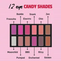 MYGLAMM POPxo 12 Color Eyeshadow Kit - Vibe Check