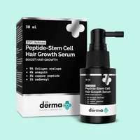The Derma 20% Actives Peptide-Stem Cell Hair Growth Serum with Foligen Analupe & Anagain For Hair Growth - 30 ml