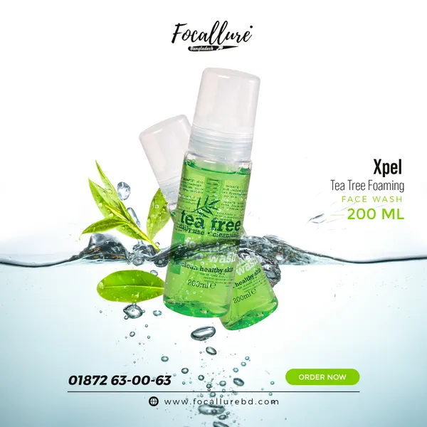 Xpel Tea Tree Foaming Face Wash - 200ml
