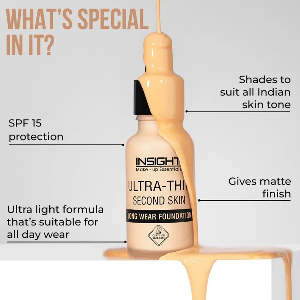 INSIGHT Ultra-Thin Second Skin Long Wear Foundation - 20ml