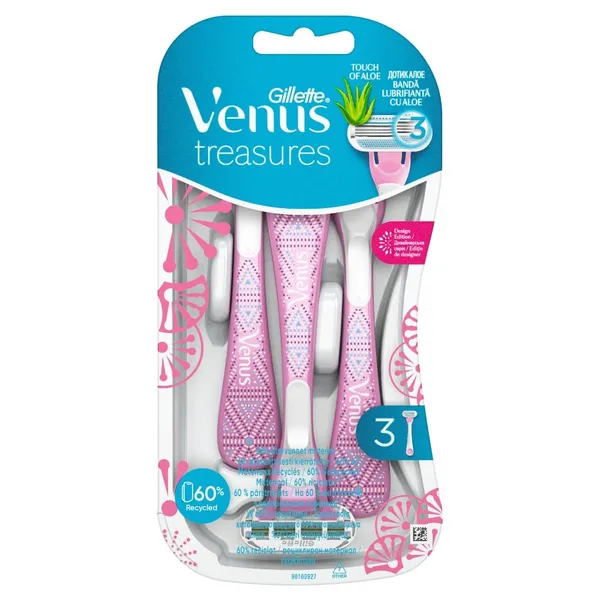 Gillette Venus Treasures 3 Blades Disposable 3in1 Razor