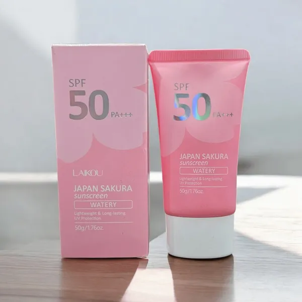LAIKOU Japan Sakura watery Sunscreen SPF 50PA+++ 50gm