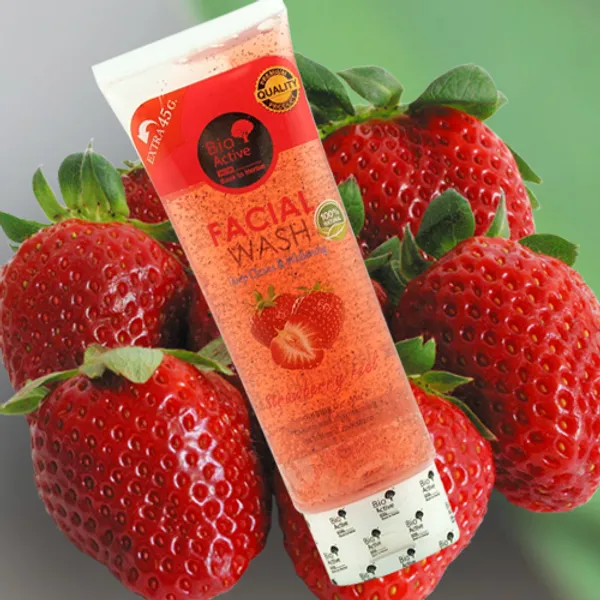 Bio Active Facial Wash Scrub Strawberry - 145ml