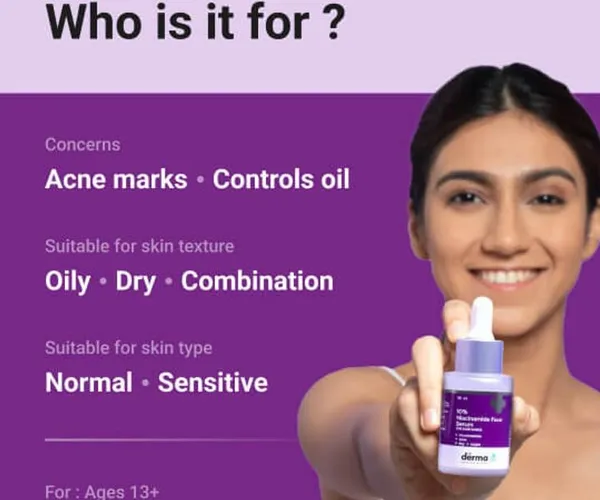 The Derma 10% Niacinamide Serum For Acne Marks - 30ml
