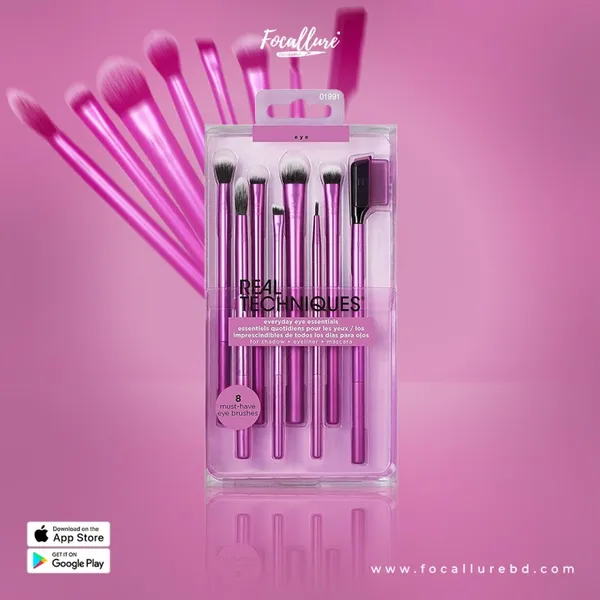 Real Techniques Everyday Eye Essentials Makeup Brush Kit