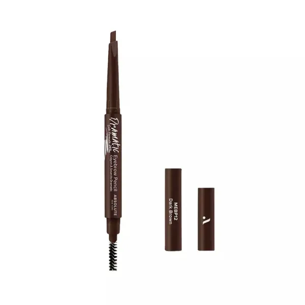 Absolute New york Dramatic Soft Formula Eyebrow Pencil 0.25g - MEBP12 DARK BROWN