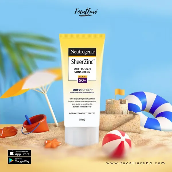Neutrogena Sheer Zinc Dry - Touch Sunblock SPF 50+  80ml