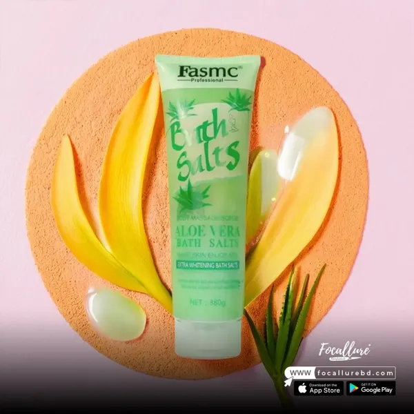 Fasmc Bath Salts Aloe Vera Body Massage Scrub -380g