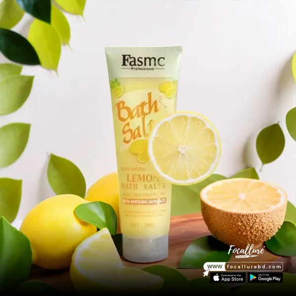 Fasmc Lemon Bath Salts Body Massage Scrub -380gm
