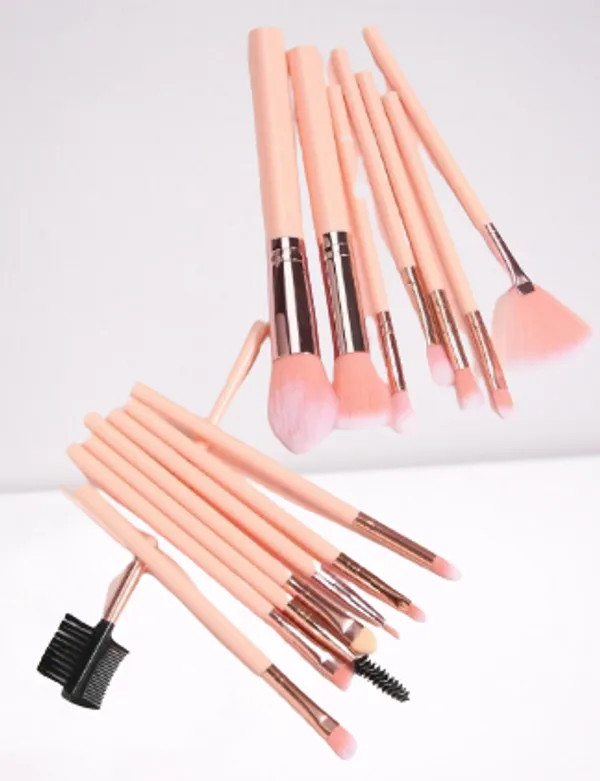 Maange New Pink Brush Set-15pcs