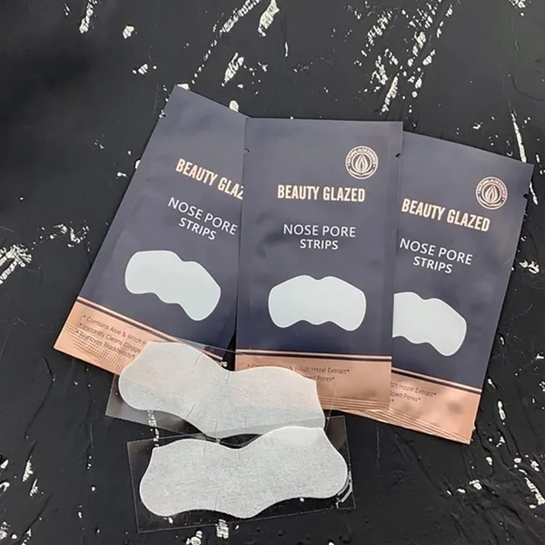 Beauty Glazed Nose Pore Strips Deep Nose Cleansing With Blackhead Acne Nose Patch To Remove Moisturizing Whitening Skin Care