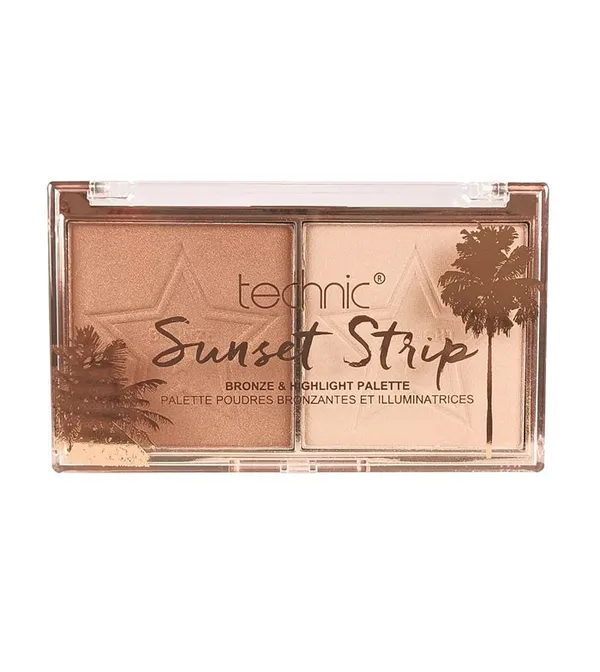 Technic Sunset Strip Bronze &amp; Highlighter Duo Palette