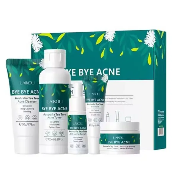 LAIKOU Bye Bye Acne Australia Tea Tree Acne Skincare 5pieces Set