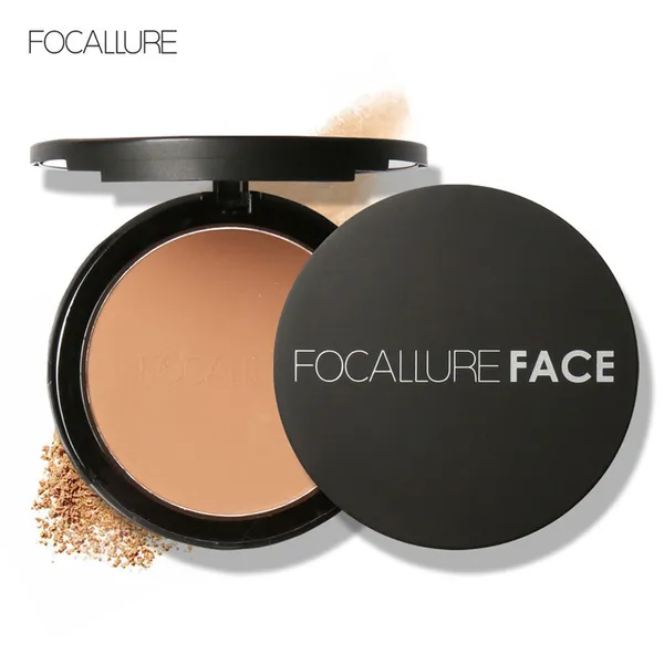 FOCALLURE Pressed Powder with Sponge-FA16