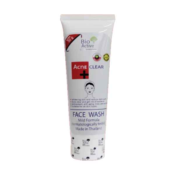 Bio Active Acne Clear+Face Wash With Mild Formula - 100ml