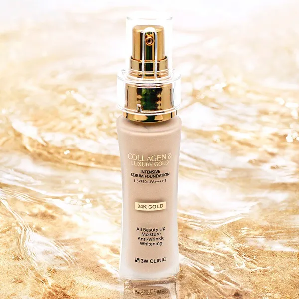 3W CLINIC Collagen & Luxury Gold Intensive Serum Foundation SPF50+, PA++++ - 40g