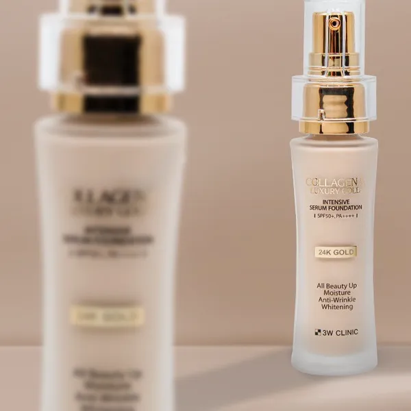 3W CLINIC Collagen & Luxury Gold Intensive Serum Foundation SPF50+, PA++++ - 40g