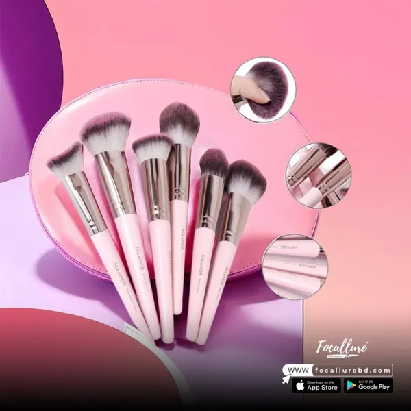 MAANGE Pink 18 Pcs Professional Makeup Brush Set