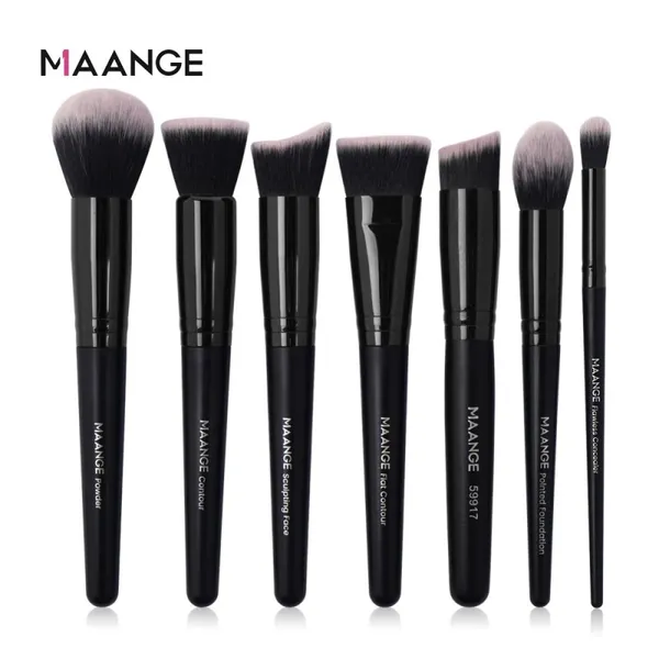 Maange New Black Brush-7pcs