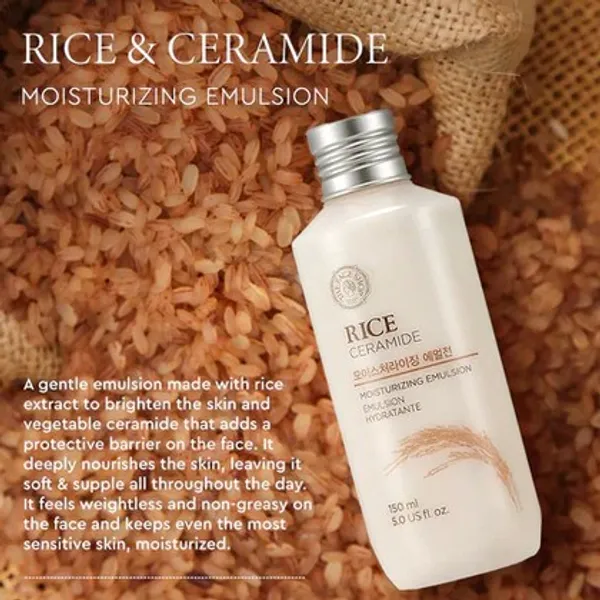 The Face Shop Rice Ceramide Moisturizing Emulsion - 150ml