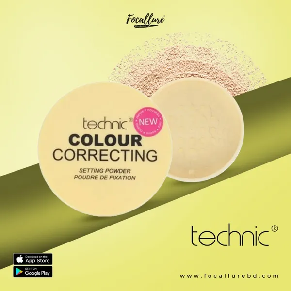 Technic Yellow Colour Correcting Setting Powder