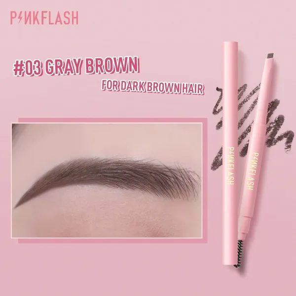 Pink Flash E09 Waterproof Auto Eyebrow Pencil
