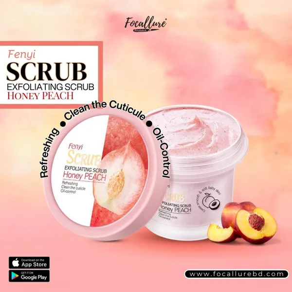 Fenyi Exfoliating Moisturizing Smoothing Natural Honey Face Body Scrub (100G)