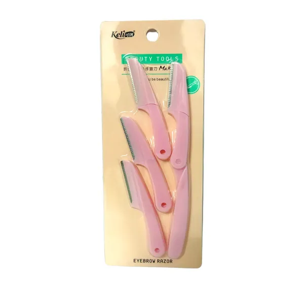 Keli Beauty Tools Eyebrow 4 Pcs Razor Pink