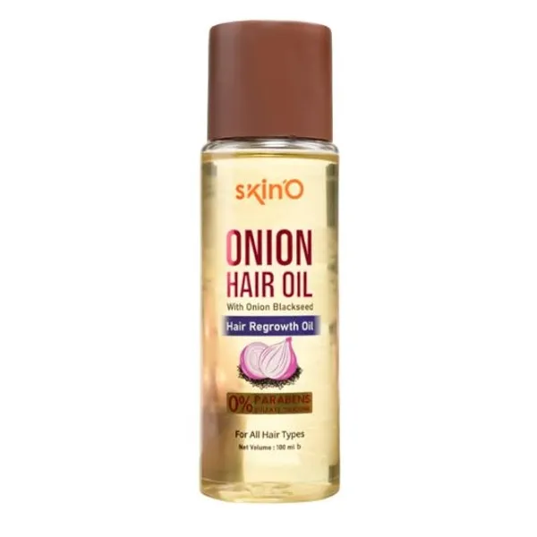 skinO Onion Hair Oil With Onion Blackseed Hair Regrowth Oil-100ml