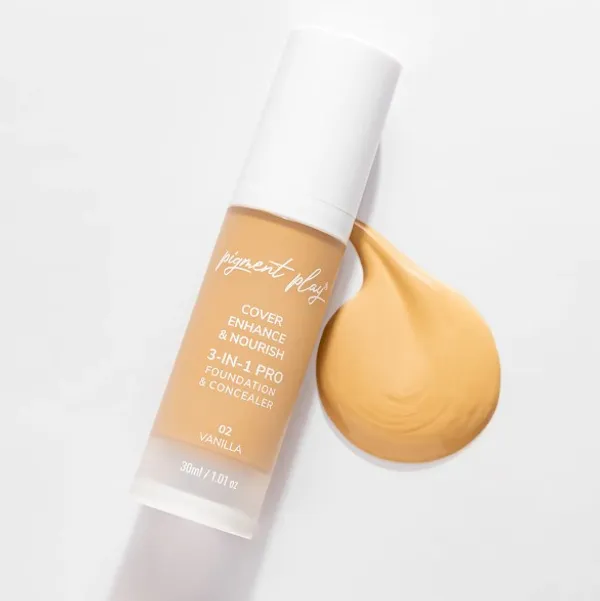 Pigment Play 3-In-1 Foundation & Concealer: Cover + Enhance + Nourish