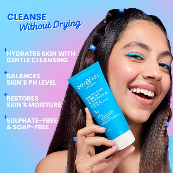 Dot & Key Barrier Repair + Hydrating Gentle Face Wash - 15ml
