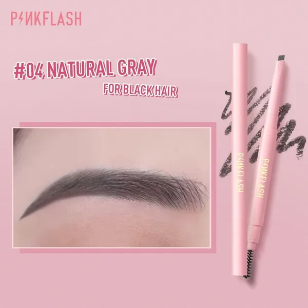 Pink Flash E09 Waterproof Auto Eyebrow Pencil