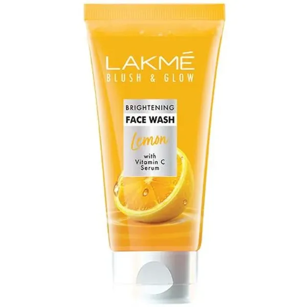 Lakme Blush & Glow Face Wash - With Vitamin C, Removes Excess Oil, Lemon Fresh, 100 g