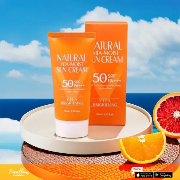 3W CLINIC - NATURAL VITA MOIST SUNCREAM SPF50+ PA +++ 70ml