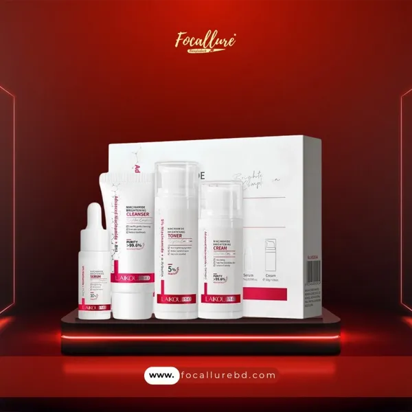 Laikou Pro Niacinamide Skincare Set Whitening - 4pcs