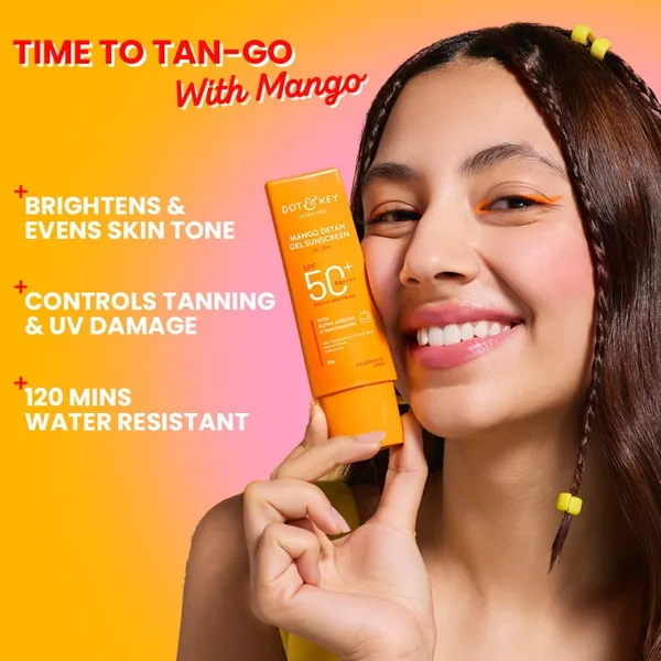 Dot & Key Mango Detan Gel Sunscreen Oil-free SPF 50+ PA+++ - 80g