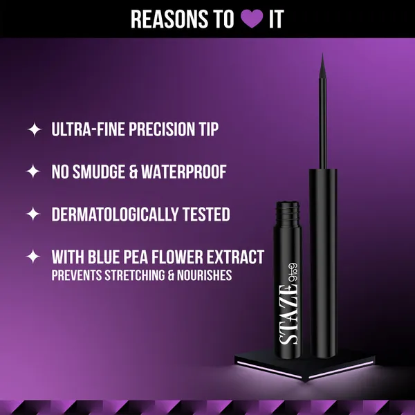 STAZE 9 to 9 ALL EYES ON YOU LINER - 01 BLACKEST BLACK