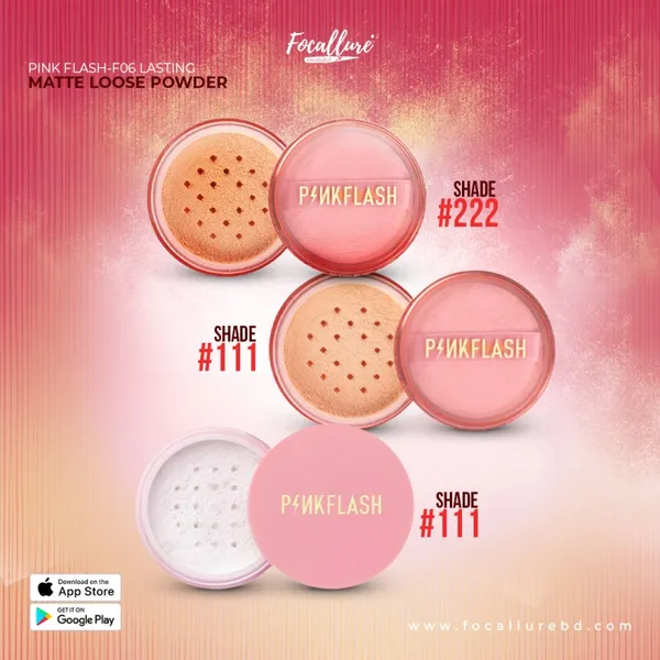 PINK FLASH-F06 LASTING MATTE LOOSE POWDER