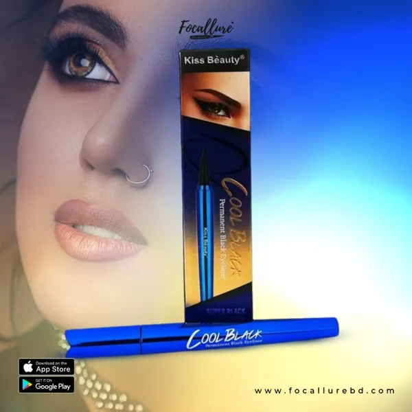 kiss Beauty Cool Black Permanent Black Eyeliner