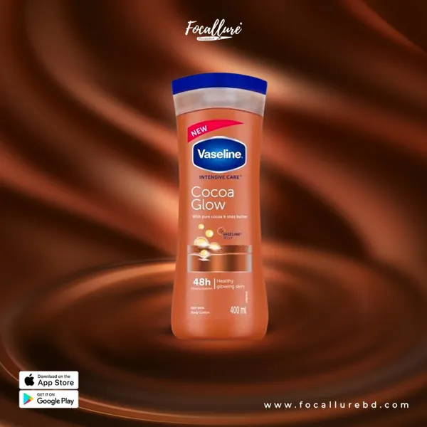 Vaseline Intensive Care Cocoa Glow Moisturising Body Lotion - 400ml
