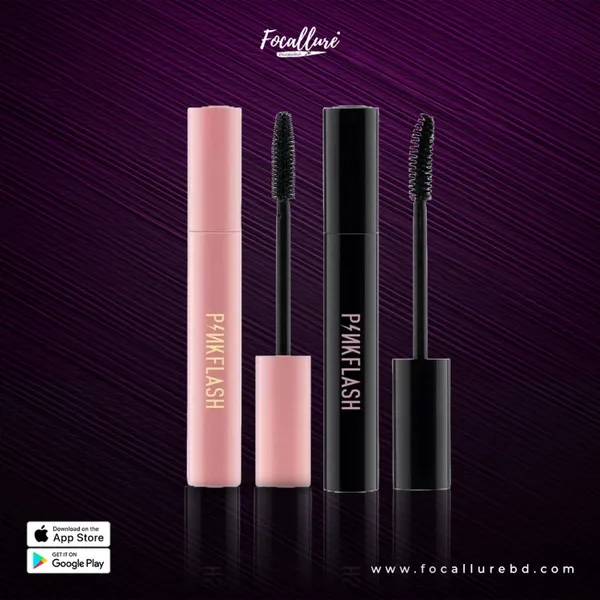 Pink Flash-E08 Pink Oil Proof Curl Volume Mascara