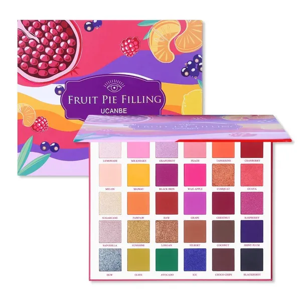 UCANBE Fruit Pie Filling Palette - 30 Colors Eyeshadow Matte Shimmer Glitter Makeup Palette