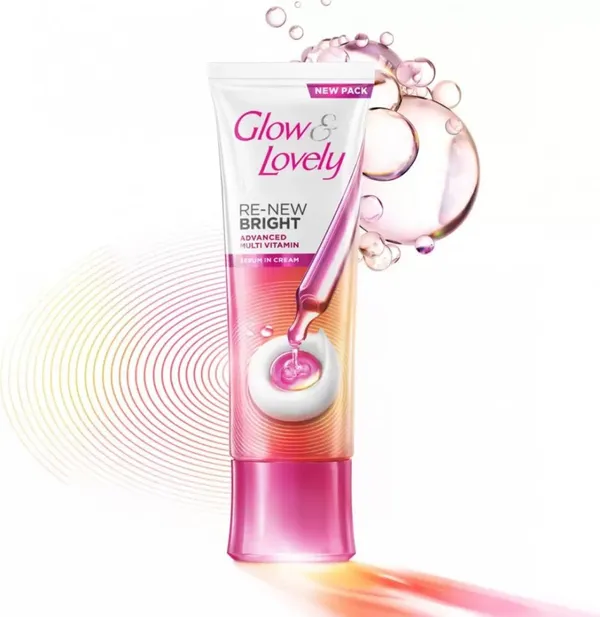 Glow & Lovely Re-New Bright Advanced Multi Vitamin Serum Face Cream - 80g