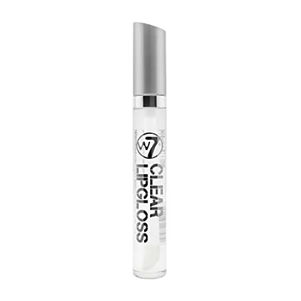 W7 Lip Gloss Wand - Soft Clear Liquid Gloss - Non-Sticky, High-Shine Finish