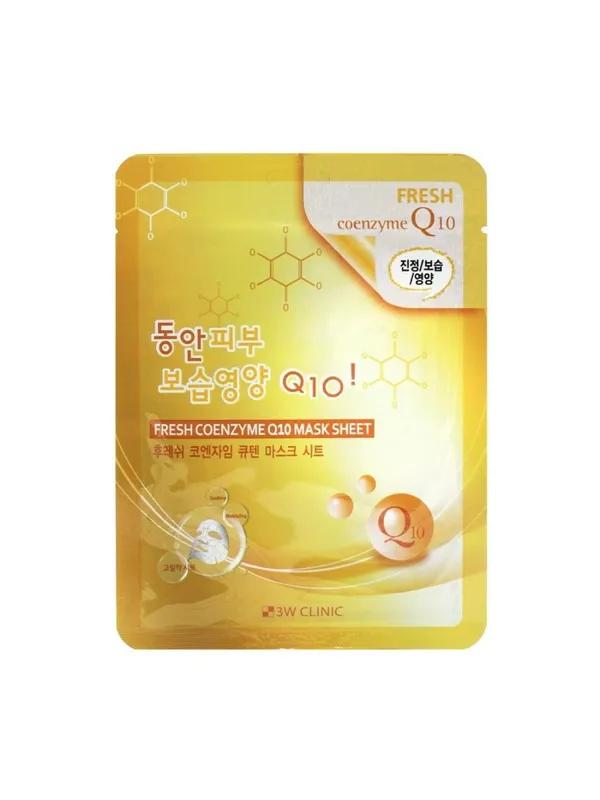 3W Clinic Fresh Coenzyme Q10 Mask Sheet