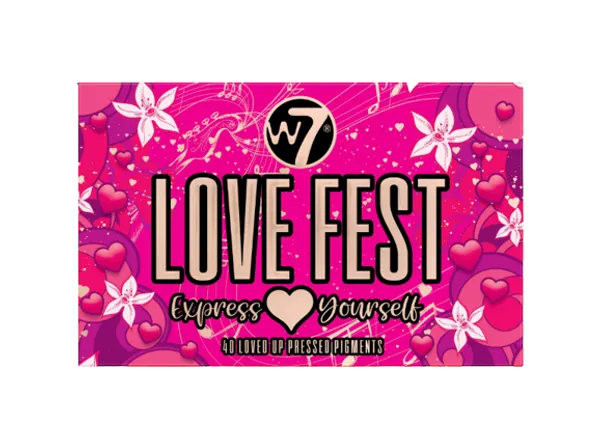 W7 Love Fest Pressed Pigment Eyeshadow Palette