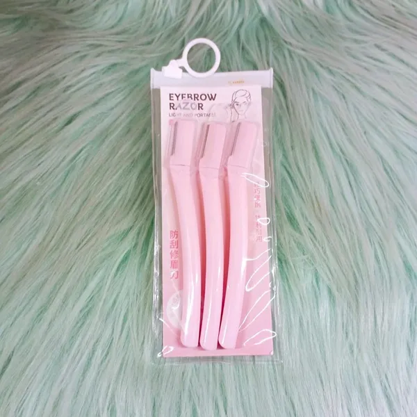 LMLTOP 3pcs Lady Eyebrow Razor NO. A0851 - Pink