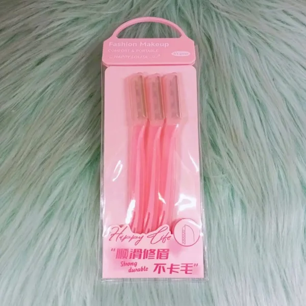 LMLTOP Fashion Makeup Happy Lolita Durable Eyebrow Razor No. LLT04 - (PINK)